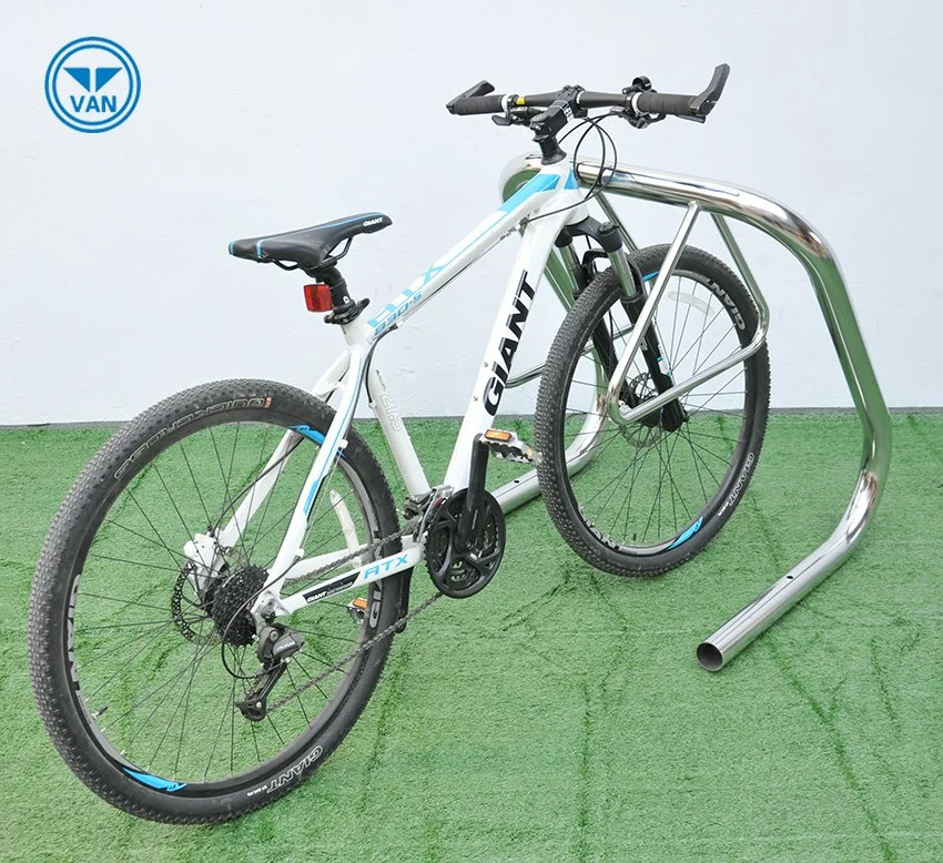 Two-Sided Bike Parking Stand Storage 2 Seats Triangle Loop Bike Racks