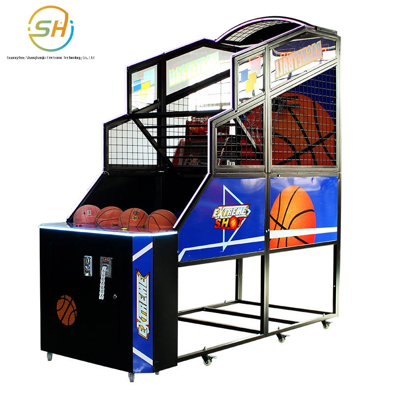 Juego City Slam Dunk Master máquina de baloncesto plegable Básquetbol grande Máquina de juego máquina de juego operada por monedas para niños