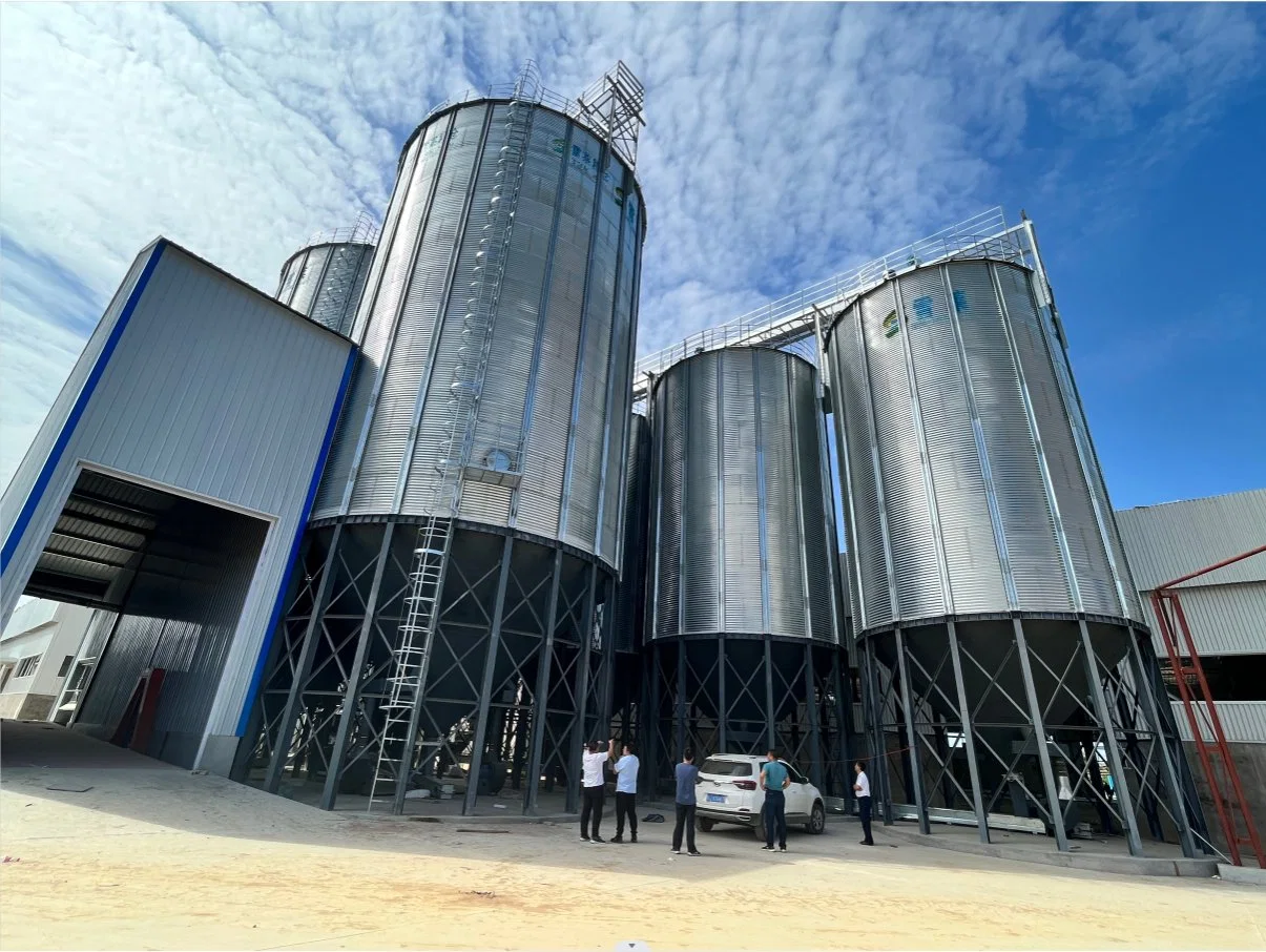 500 1000 1500tons Galvanized Grain Steel Storage Silos Prices