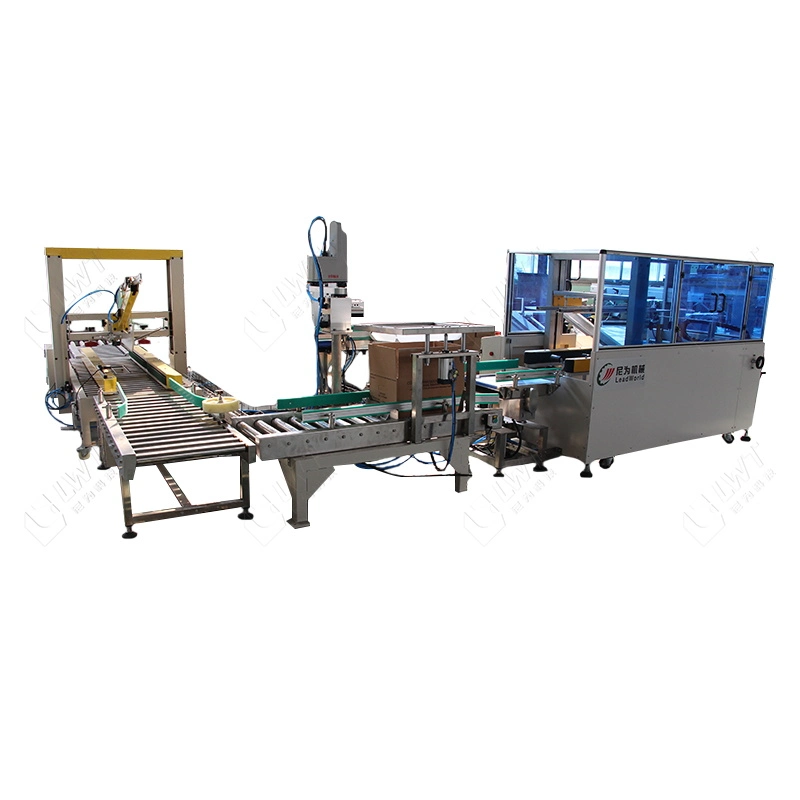 Leadworld Multi-Function Machines Fully Automatic Packing System End of Line with Palletizing Production Packaging Machine