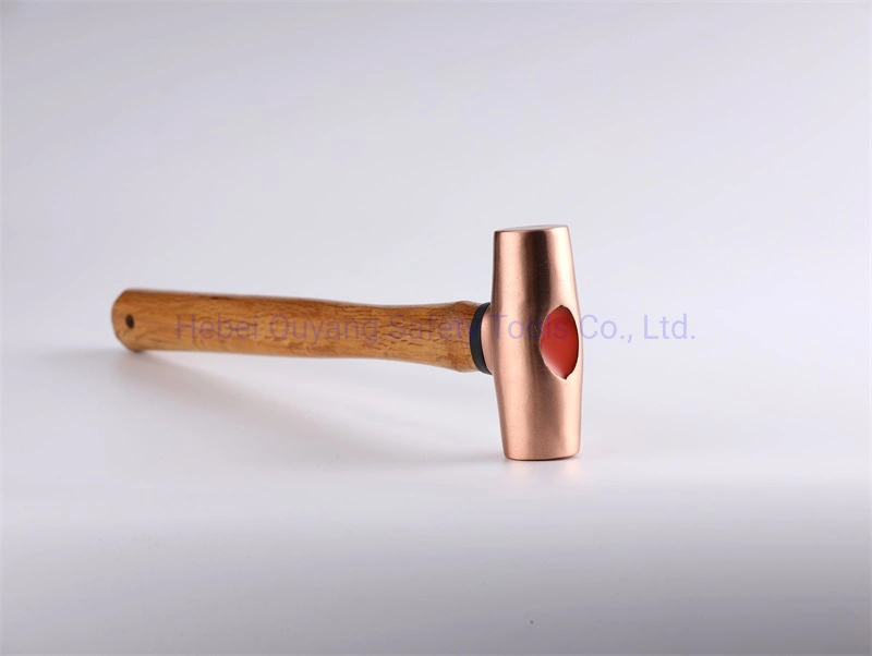 Copper Hammer, Wooden Handle, Mallet Type, 2lb