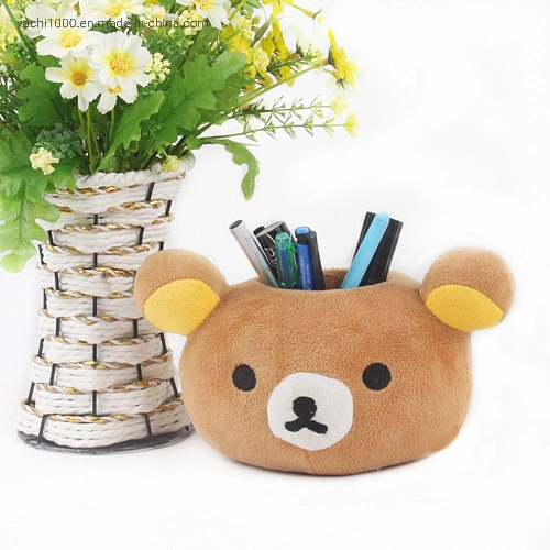 Office Stationery Plush Animal Toy Bear Pencil Holder