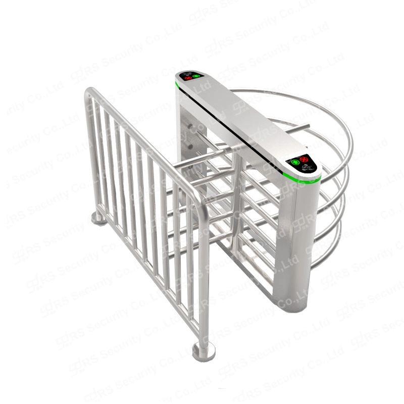 Amusement Park 3 Rod TCP IP Network Rotate Barriers LED Indicator Half Height Turnstile Gate