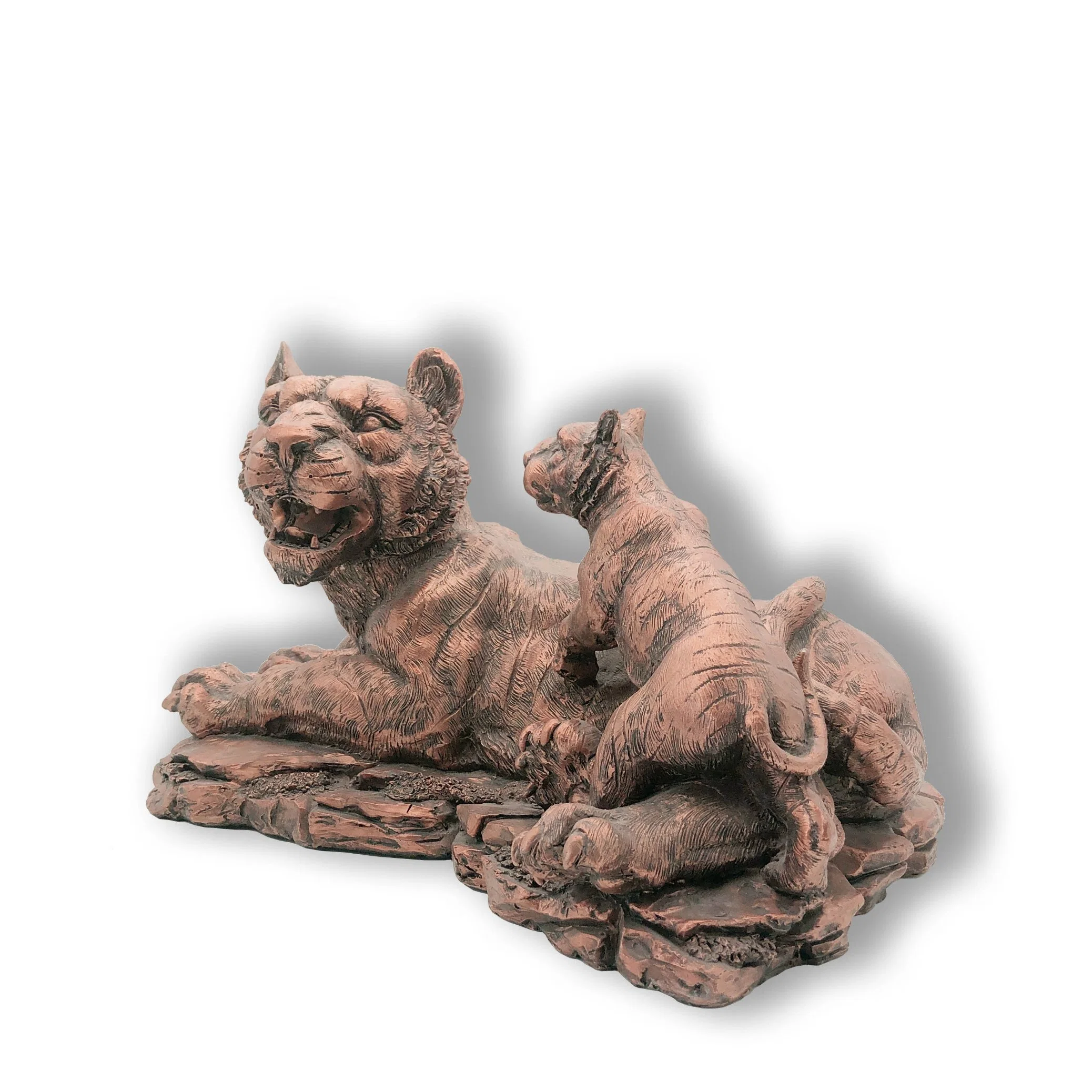 High quality/High cost performance Custom Tabletop Resin Bronze Tiger Souvenir or Decoration Home Supply