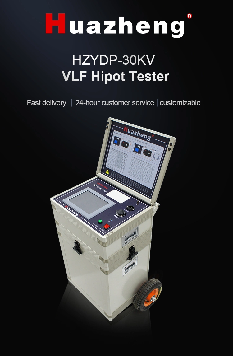 Hzydp-30kv مجموعة اختبار طاقة VLF Hipot الإلكترونية Hipot Hester