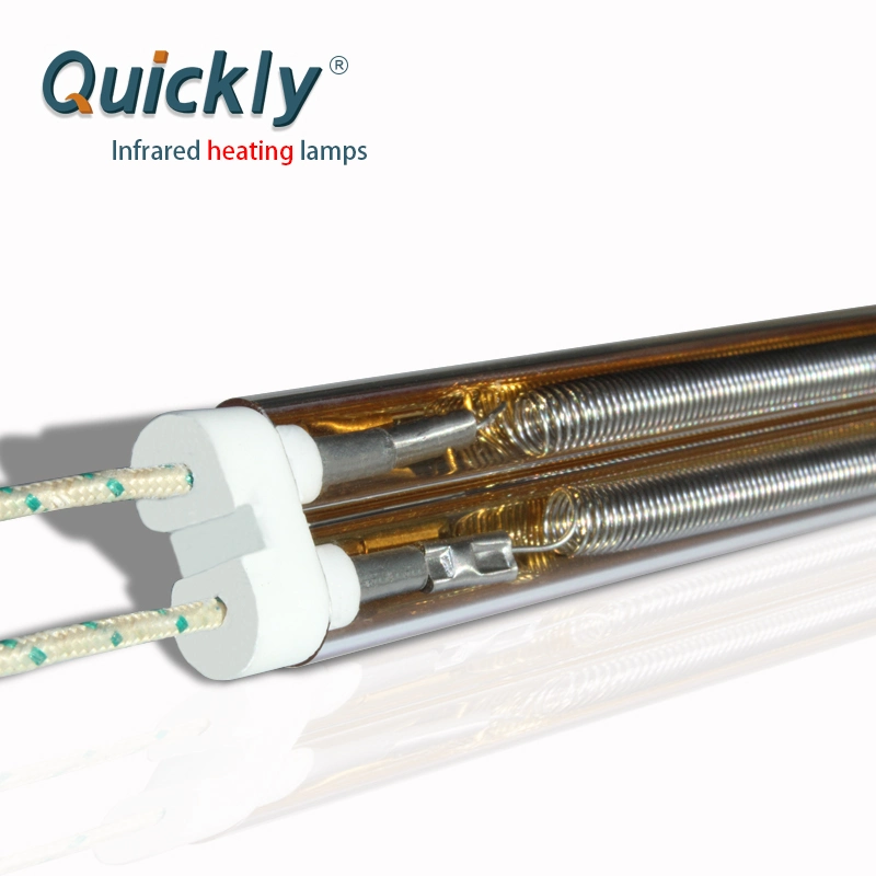 Gold Reflector Quartz IR Heating Tube for Industrial Dryer