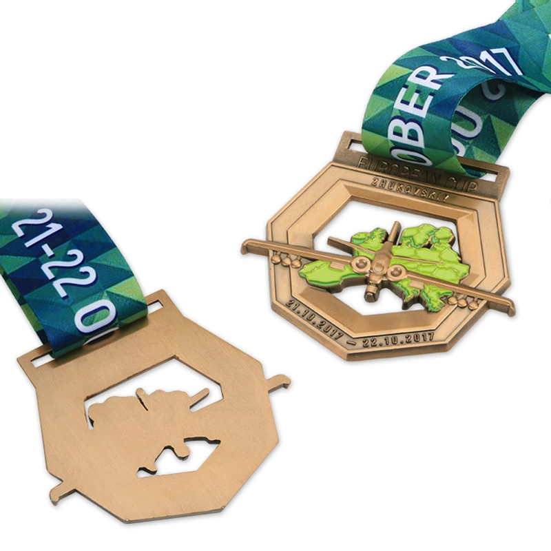 Heißer Verkauf Schwimmen Blank Zink-Legierung 3D Gold Award Marathon Running Custom Made Metal Trophäen und Medaillen Sportmedaille