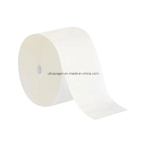 Rollo de papel higiénico Ulive Super Soft Coreless serie profesional compacto Rollos de papel de tocador de 2 capas de relieve premium