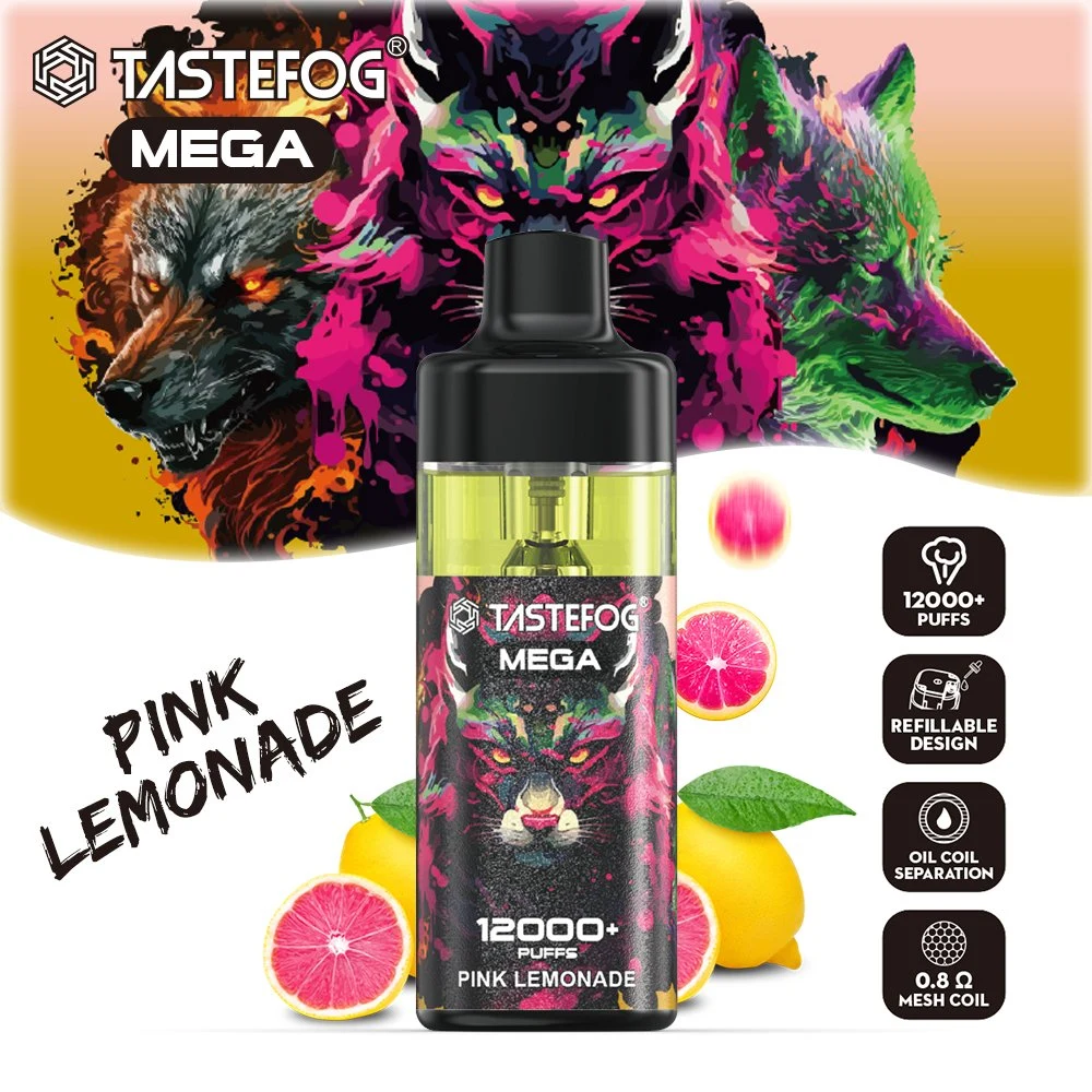 Shenzhen Original Tastefog Vape desechable con bobina de malla Cigarrillo electrónico Precio de distribuidor 800/3500/7000/12000 caladas Venta al por mayor