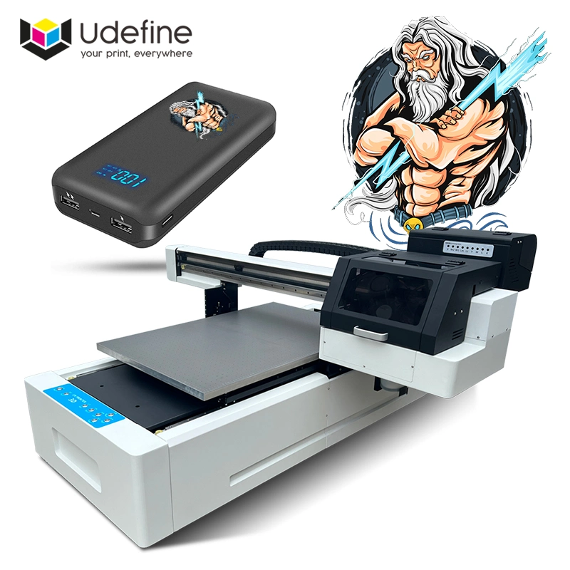 Udefine Digital UV Printing Printer Machine for Tiles Bottle PVC Sheet Card Plastic Cups Car License Plates