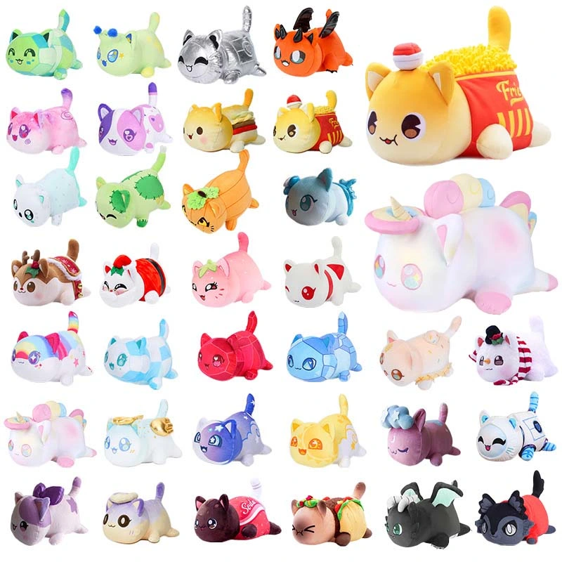 10'' Cute Food Cat Stuffed Animals Doll Pillow Cat Plush Toy