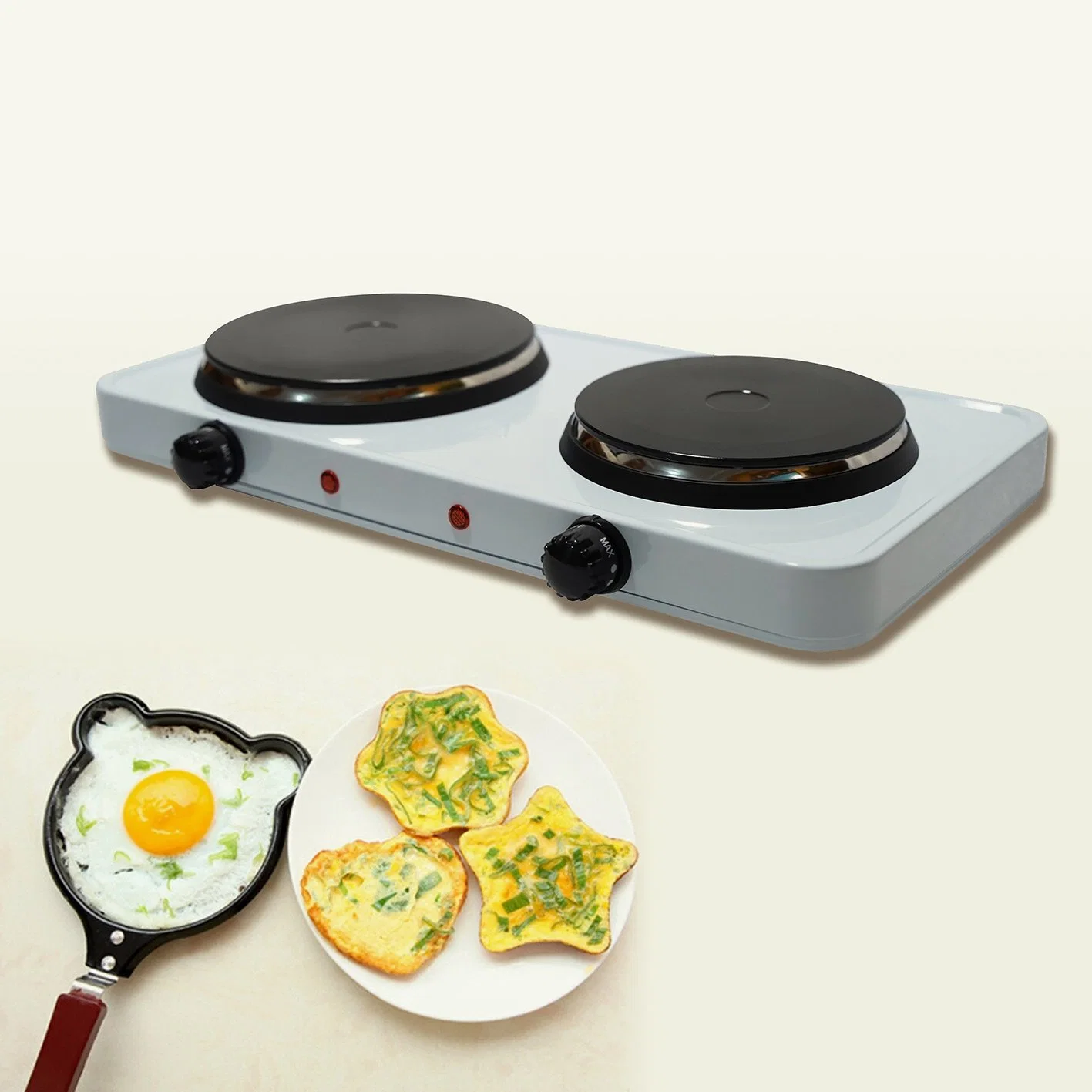 Double High-Quality Aluminum Alloy Hot Plate for Cooking