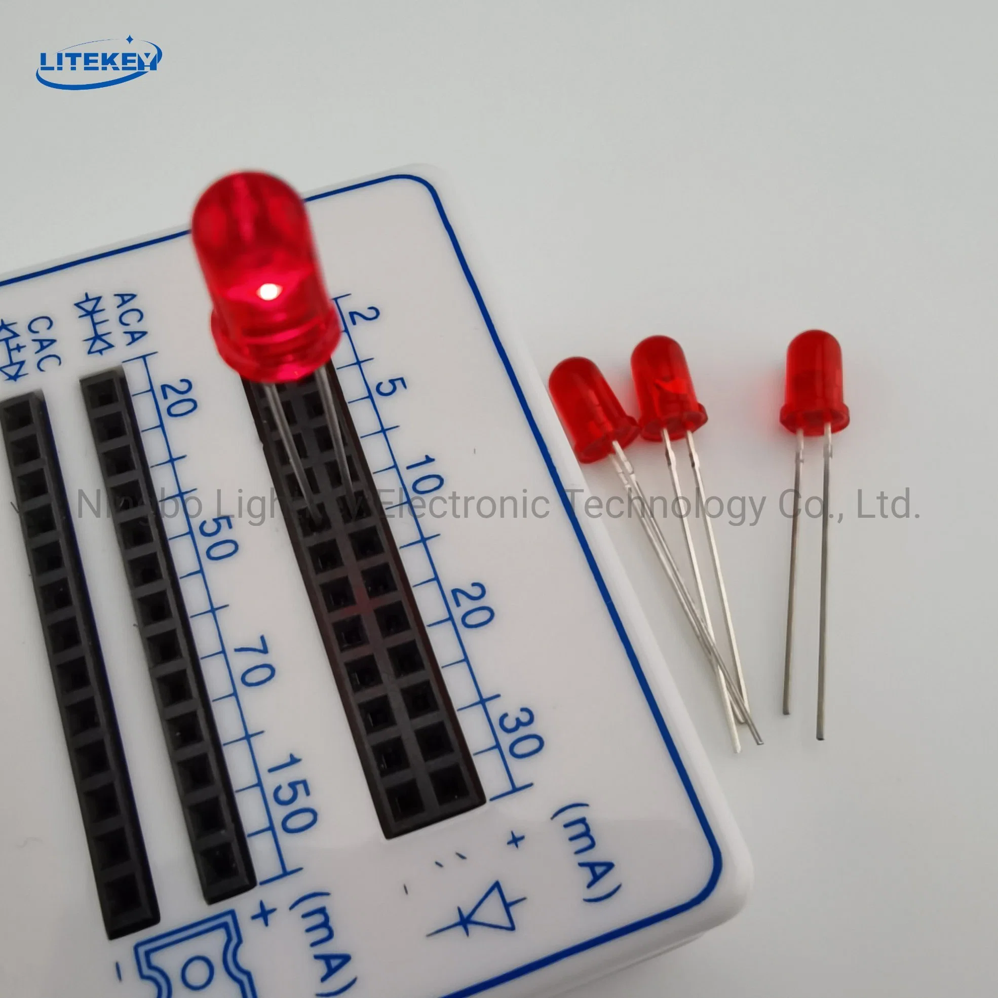 Red 5mm High-Brightness Round LED with RoHS