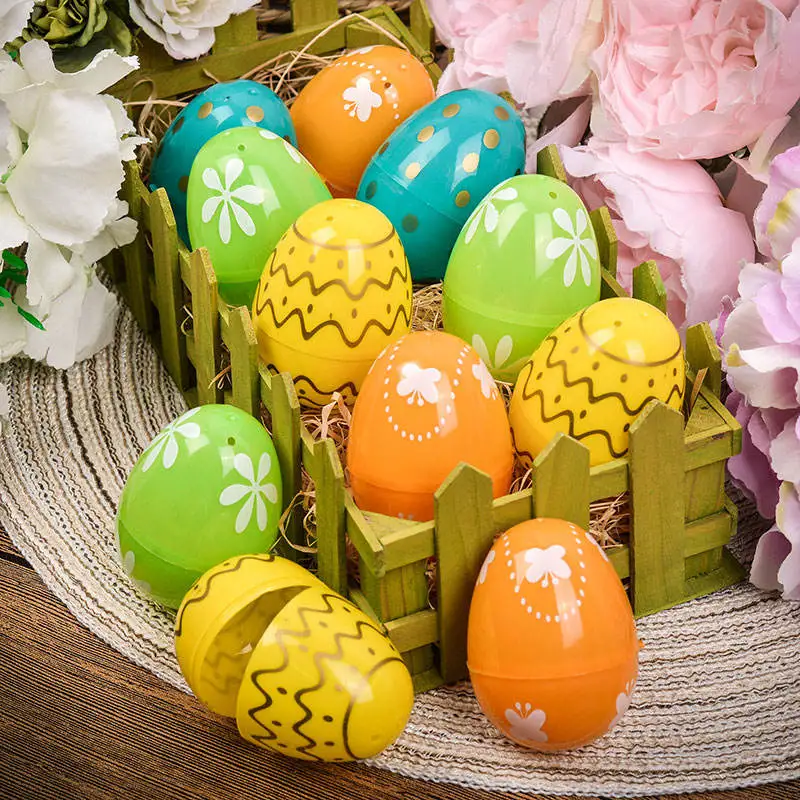 Colorful Toy Egg Modern Style Easter Egg Ornaments Set Easter Decor Crafts