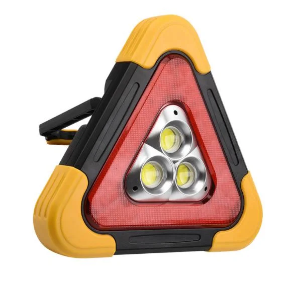 Solar Durable Multi Function Work Light Car Warning Triangle Lamp