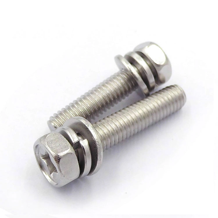 Hex Head Phillips Drive Sems Screw with Spring and Flat Washer 20% off