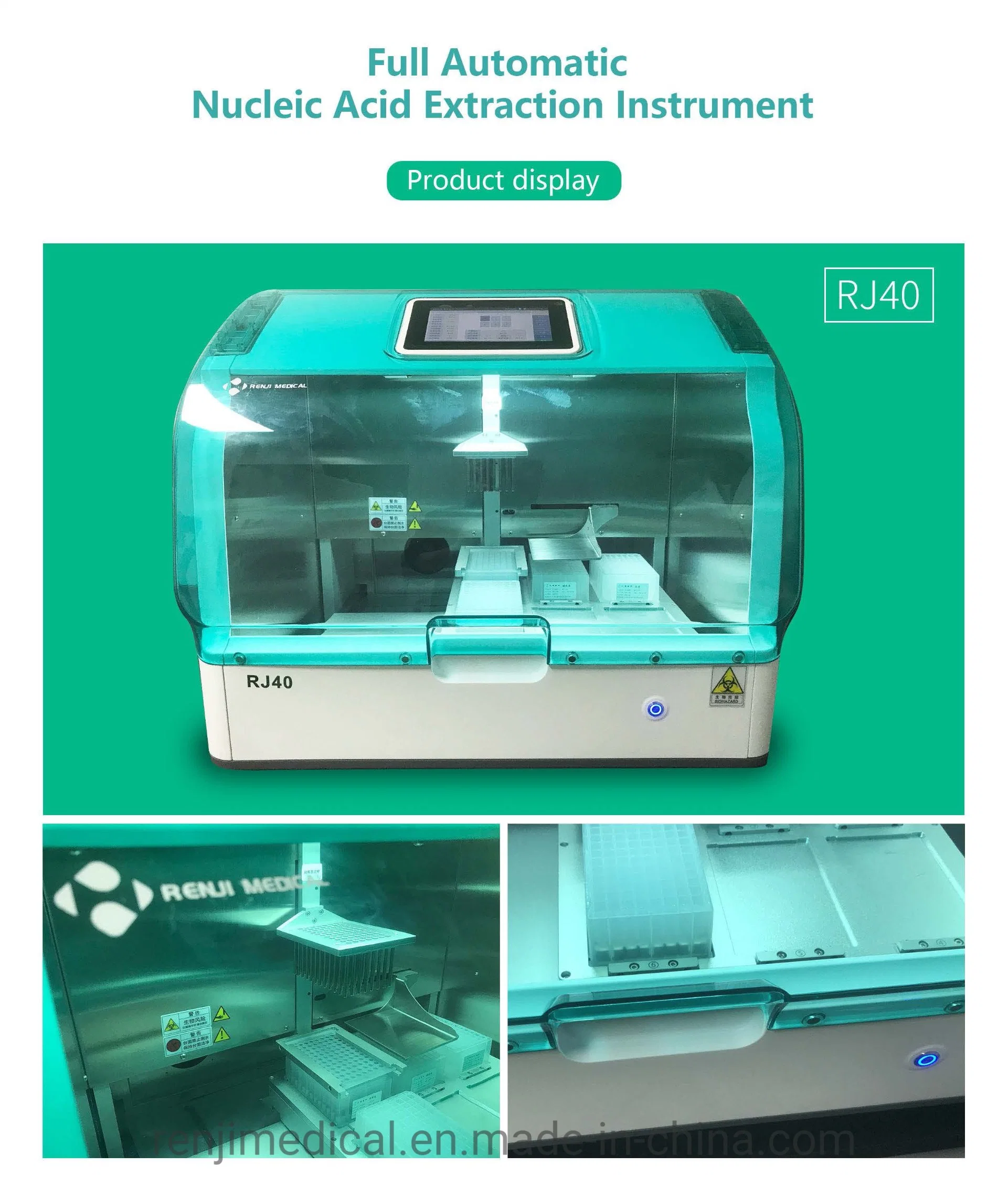 Renji Hot Sale Nucleic Acid Extraction Various Samples Test System /Rna DNA Extractor Machine