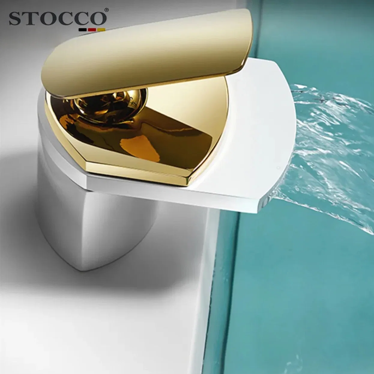 Stocco Wholesale/Supplier Brass Chrome Basin High quality/High cost performance Single Waterfall Bathroom Short Basin Mixer Faucet