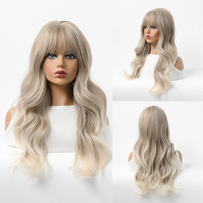 Hot Sale Factory pop diretamente encaracolado Ombre High Temperture sintético Amigos do cabelo