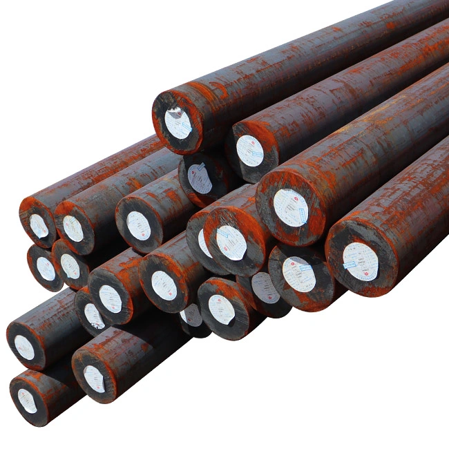 ASTM Q235 Q345 Ss400 A36 1020 1045 4140 4340 8620 Hot Rolled / Cold Drawn Iron Forged Carbon Alloy Steel Rod, Bright / Black Steel Round Bar