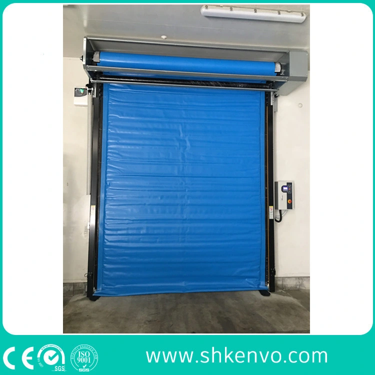 Industrial Automatic PVC Fabric Thermal Insulated Freezer Room High Speed Fast Acting Overhead Rapid Rise Performance Roll up Doors for Cold Storage Warehouse