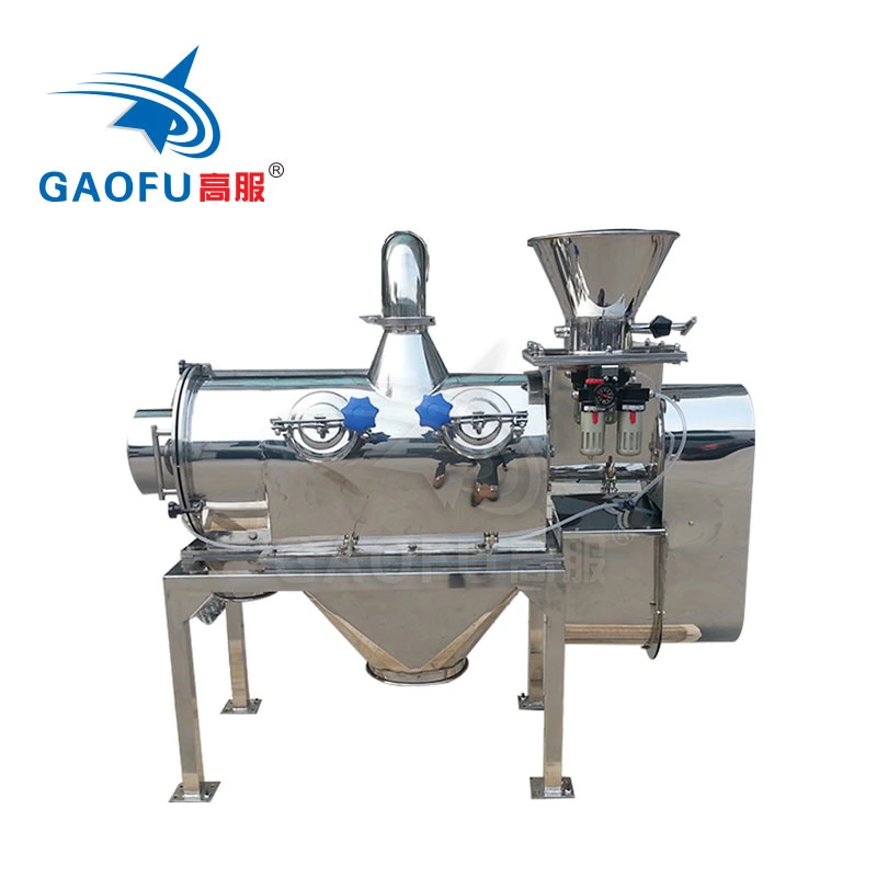 Industrial Vibrating Screen Flour Sieve Centrifugal Airflow Sieving Vibration Sifter Machine