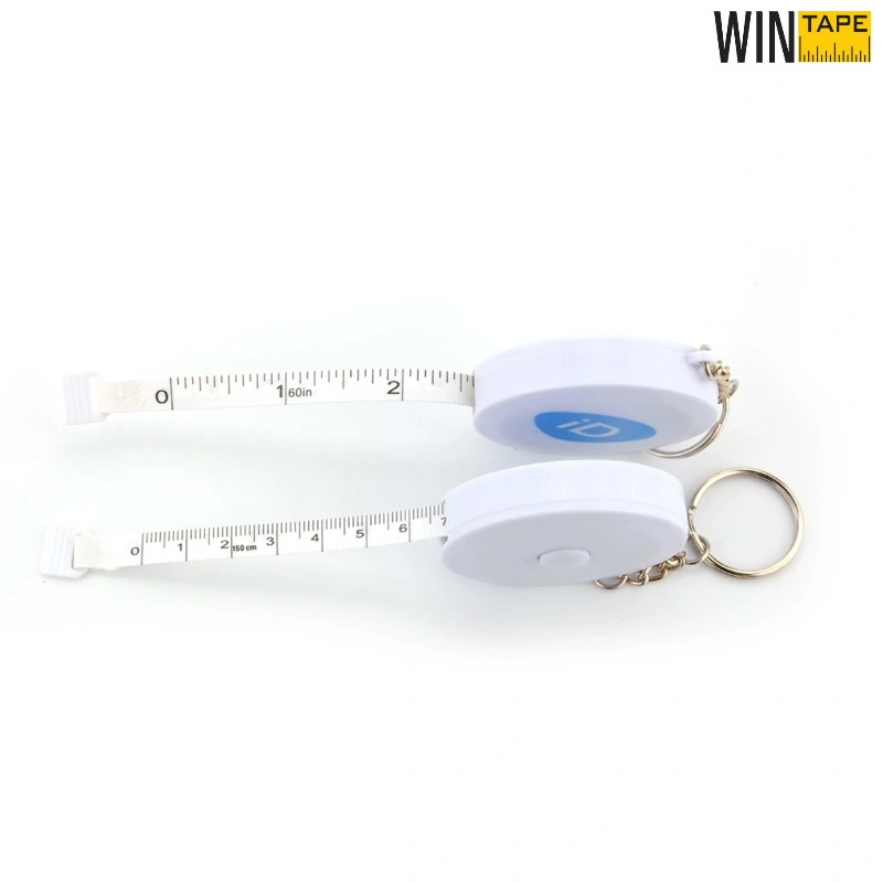 Retractable ABS Flexible Keychain Measuring Tape