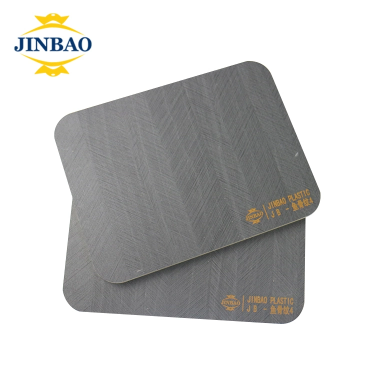 Decoração Jinbao placa plástica 6mm peças de plástico de PVC Folha em mármore