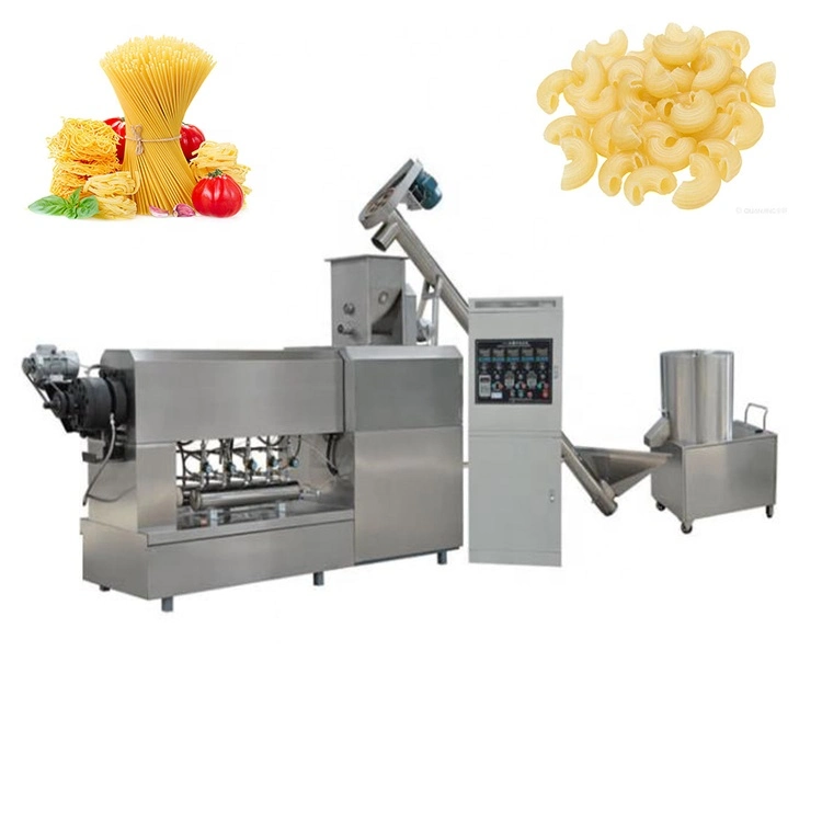 Macroni bolitas de pasta, máquina de hacer bocadillos extrusionadora de un solo husillo completa línea de producción