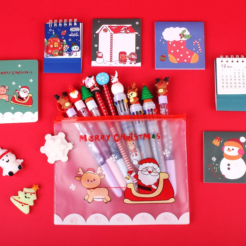 Creative Spree Kinder Urlaub Geschenk Grundschüler Weihnachtsgeschenk Set Weihnachts-Schreibwaren-Set