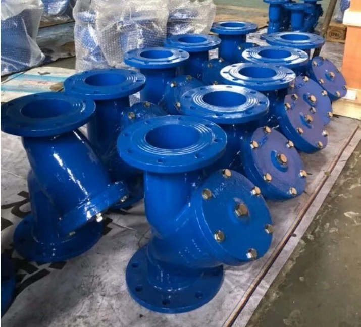 Pn16 DN50 Ductile Iron Y Strainer Flanged Pricesr Water Pipeline