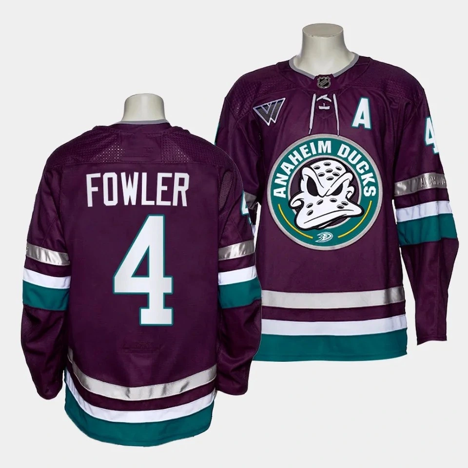 Maillot authentique alternatif violet du 30e anniversaire des Anaheim Ducks pour hommes en gros 2023-24.