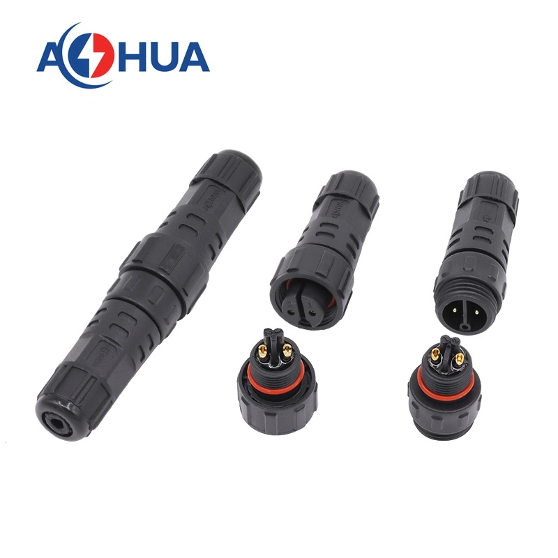 6 Pin Circular AC Power Waterproof 2.6-7.5mm M16 Connector for Outdoor LED Lighting