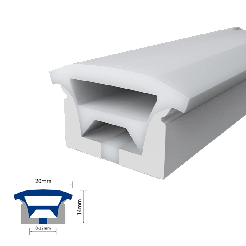 Bande de plein air de l'éclairage du tube néon LED souples en silicone pour les coins de pavillon