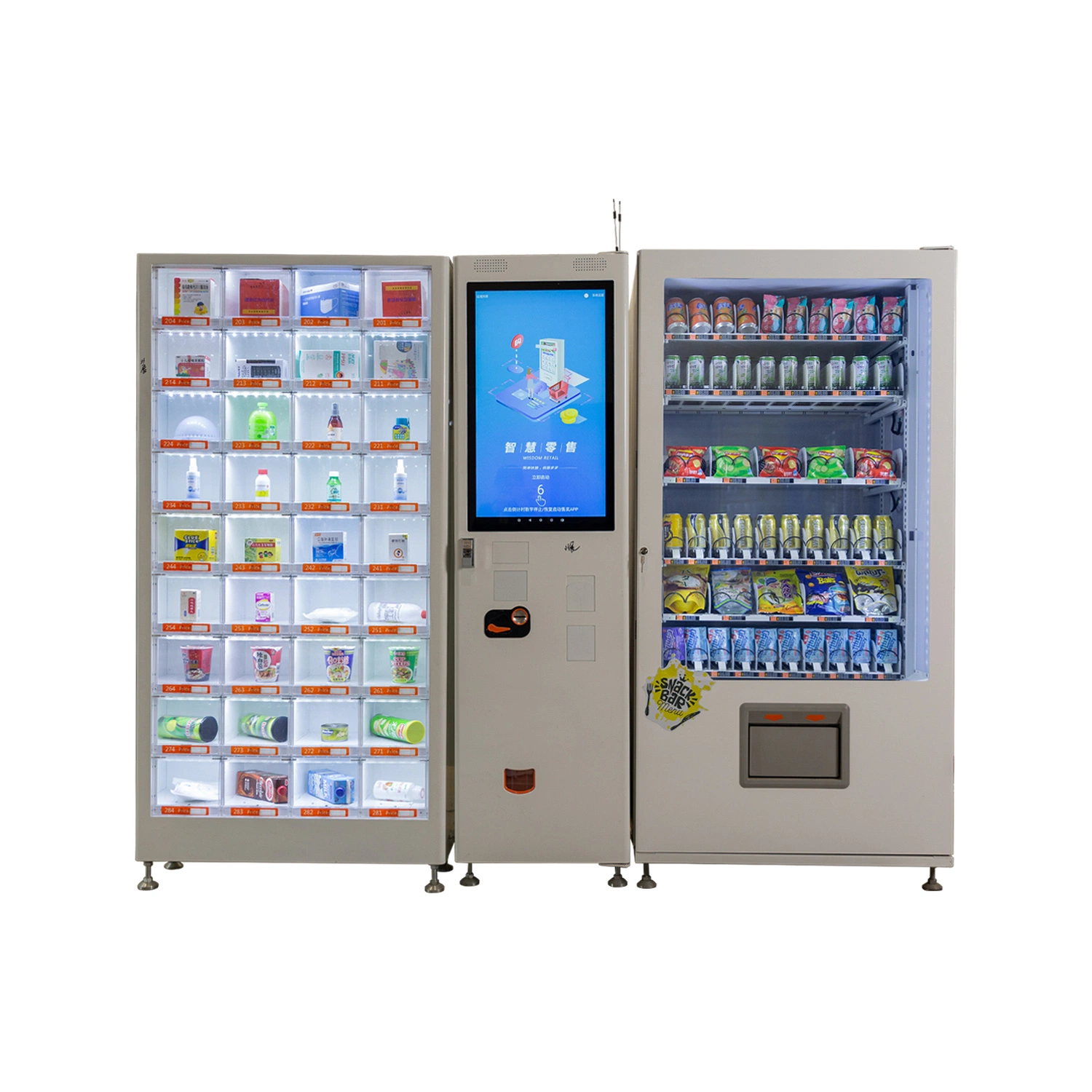 Xy Huge Capacity Master Slave Drink Combo Vending Machine for Sale