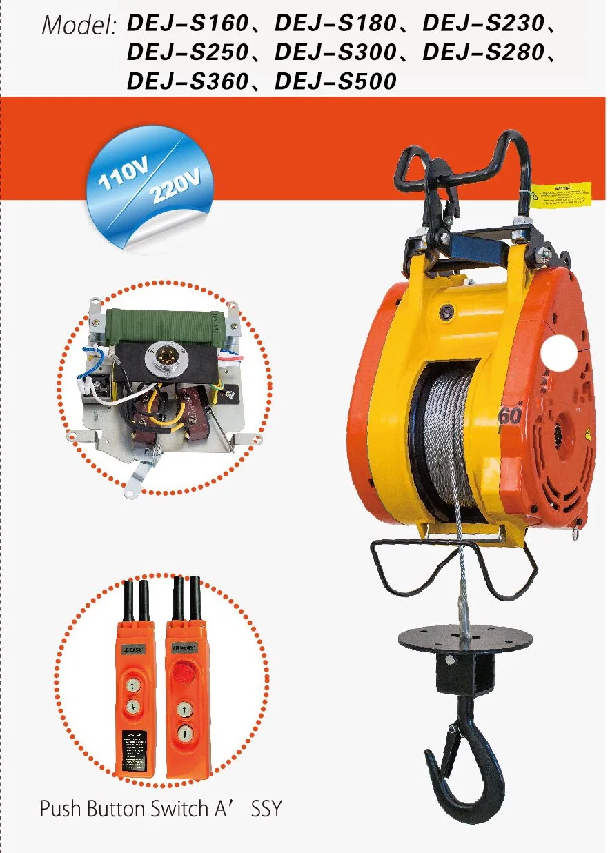 Auto Electric Hoist Boat Anchor Winch Hoist Price High quality/High cost performance 