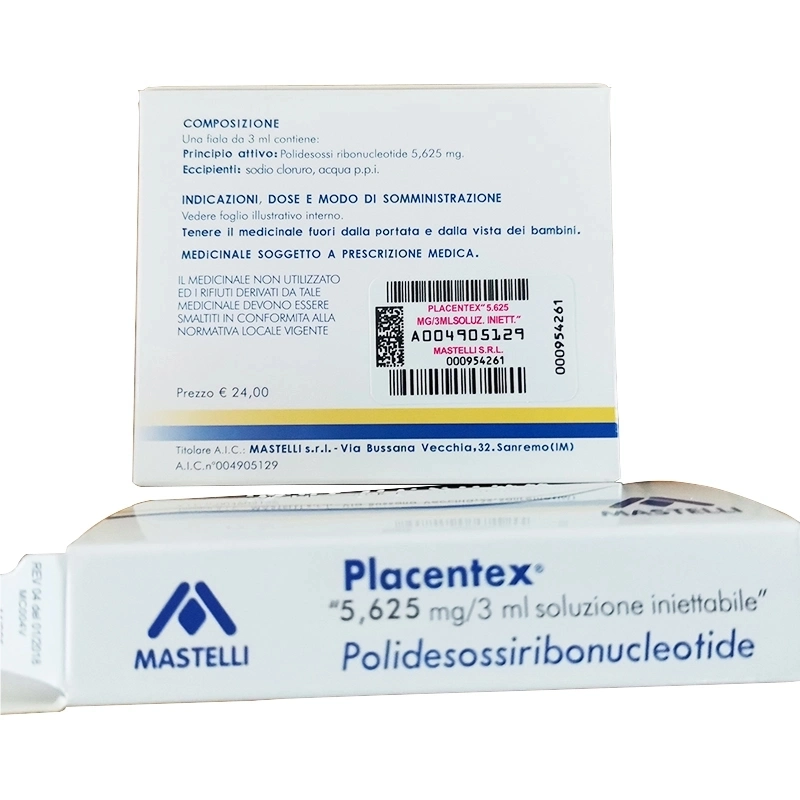 La Corée Placentex Pdrn Fiale 5.625mg Integro Placenta Solution de remplissage d'injection de régénération de la peau