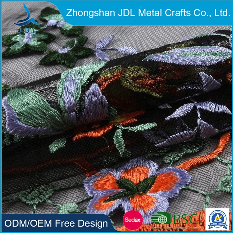 2022 New Arrivals Beaded Embroidery 3+5mm Laminated Sublimation Blank Sunflower Full of Flowers and Leaves Embroidered Copper Clothing Fabric