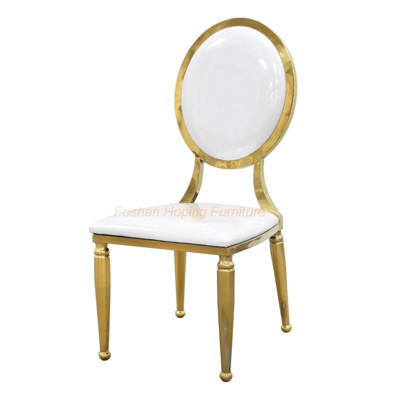 Modern Blue Velvet Wedding Chair Dining Banquet Chair Louis Chair with Gold Stainless Steel Frame