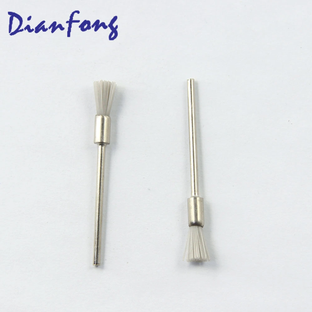 05al05 High Quality Dental Lab Rotary Polishing Brush Elastic Polyamide Fiber Impregnated with Aluminum Oxide End Brush