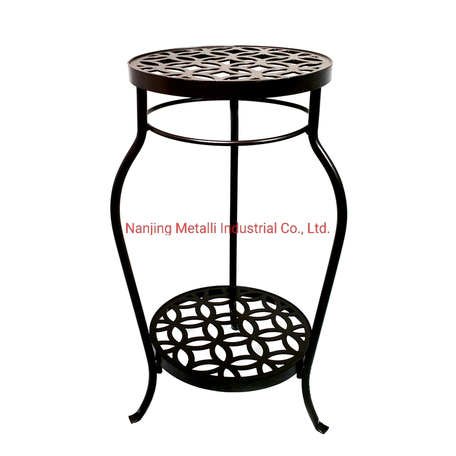 CNC Custom Garden Welding Decoration Flower Pot Base Metal Flower Stand