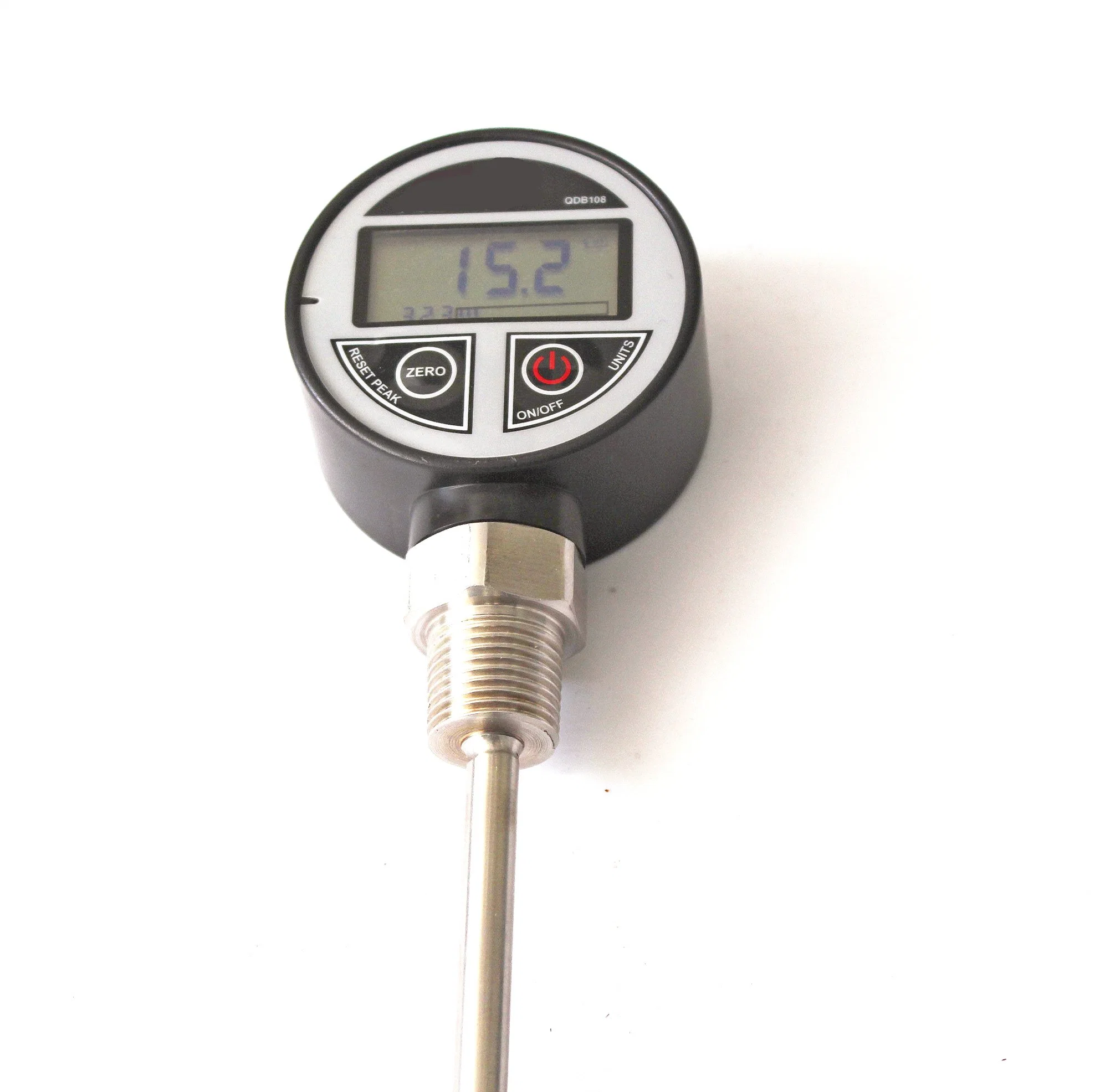 -200~500&ordm; C 9VDC Battery Powered PT100 Sensor and LED Display Digital Temperature Gauge Water Supply and Chemical Engineering Field