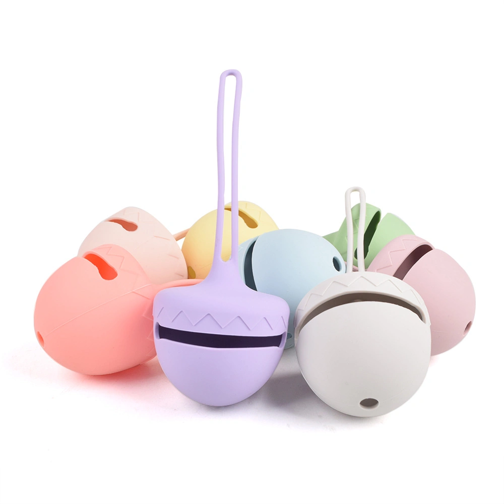 Safe Baby Pacifier Silicone Protective Storage Container Nipple Pacifier Holder Case with Hanger