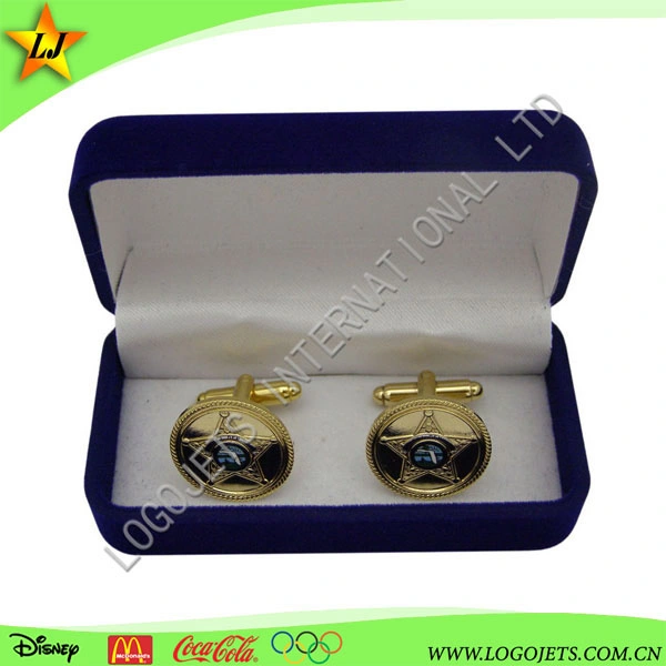 Luxury Cuff Links with Customized Logo Pack in Beautiful Box