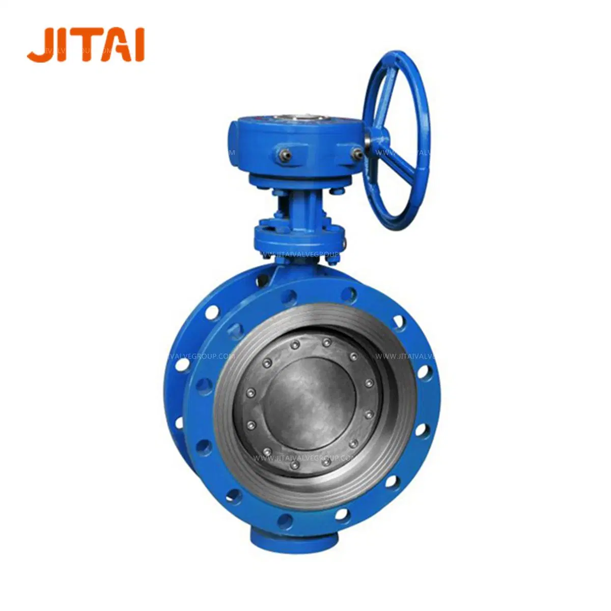 Double Flanged Large Diameter Motorized Stainless Steel Butterfly Valve