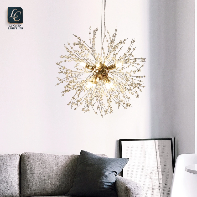 Modern Design Indoor Decoration Pendant Light Living Room Bedroom Luxury LED Crystal Chnandelier