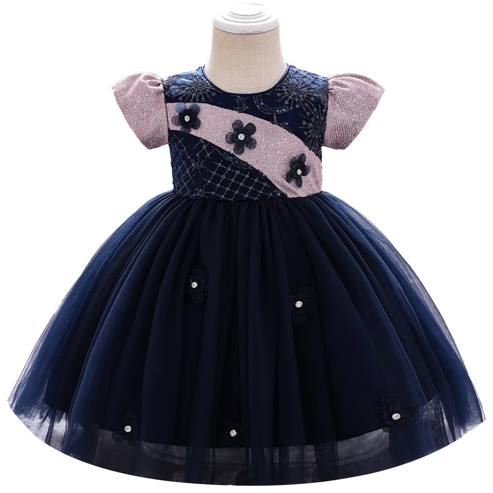 2021 Western Baby Wear Girls Party Garment Ball Gown Princess Frock Sweet Dress