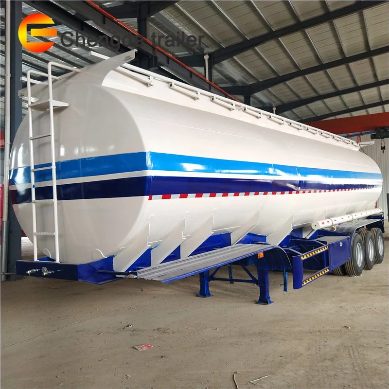 45 Cbm Capacity Oil Steel Tank Semi Trailer 2 or 3 Axles Oil Fuel Gasoline Tank for Sale