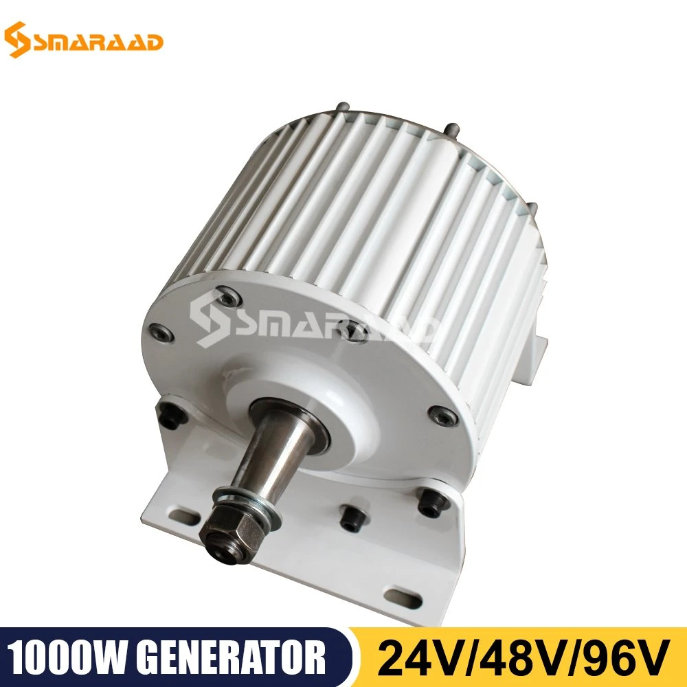 Generador de imán permanente Smaraad 1kw generadores de energía alternativa gratuita generador alternador