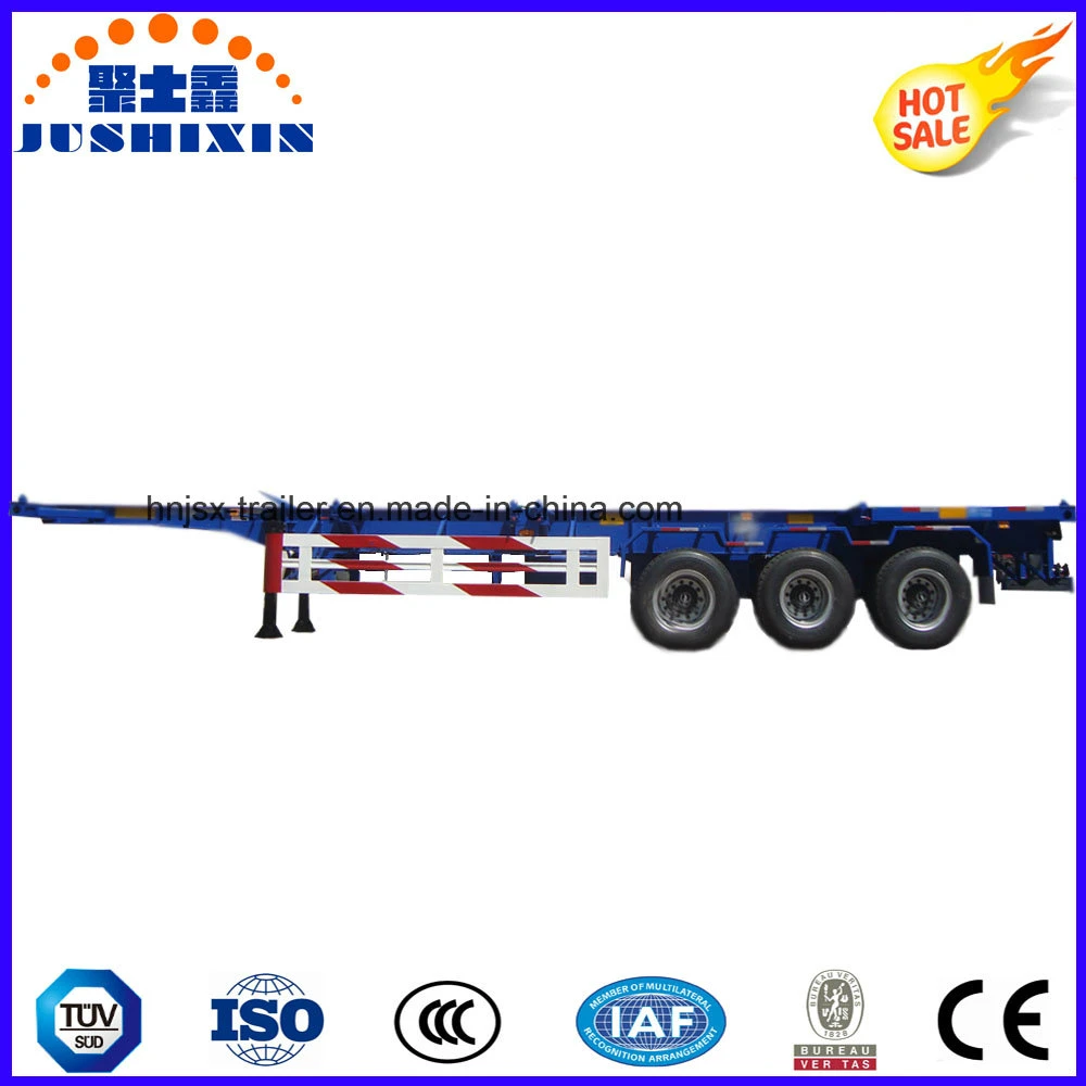 40FT Tri-Axle Skeleton/Skeletal Heavy Tractor Truck Untility Semi Trailer Container Trailer